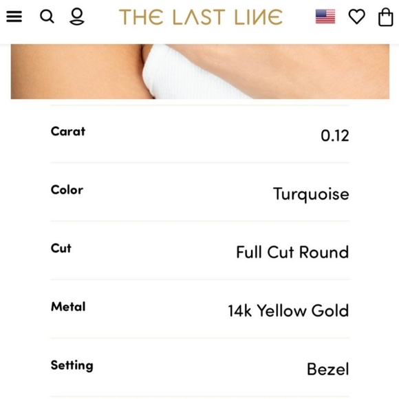 THE LAST LINE Turquoise ring 14k - Picture 8 of 11